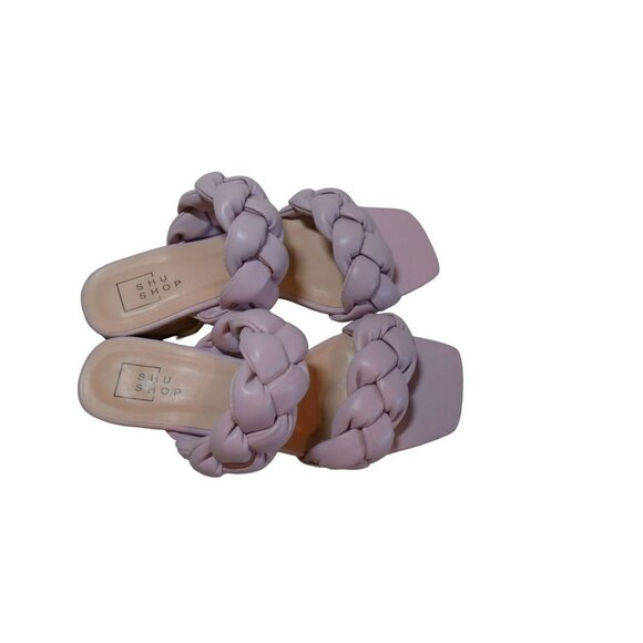 Shu Shop Braided Slide Slip on Sandal Blush Pink SZ 9 - Picture 6 of 8